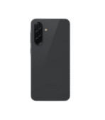 shows the back of a black Samsung Galaxy A36 5G