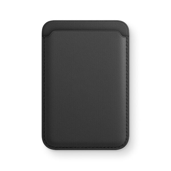 Magnetic Leather Phone Wallet with Gold Foil