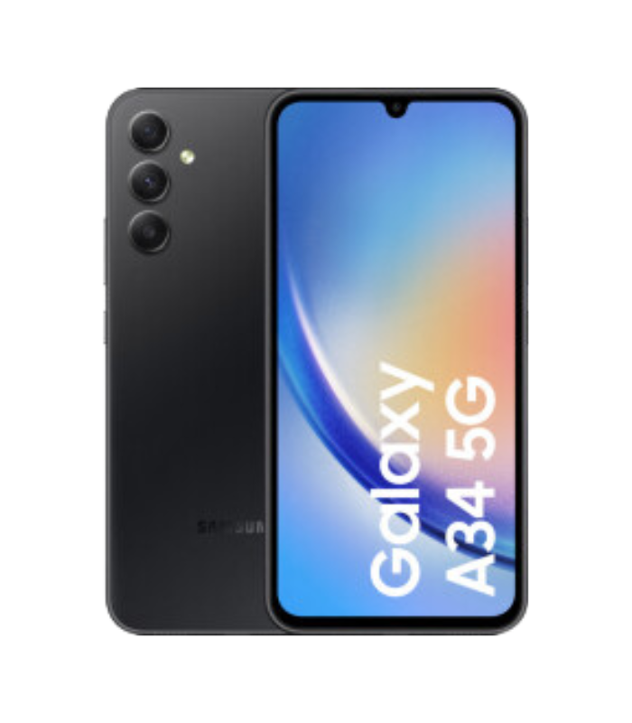 Samsung Galaxy A34 5G (128GB, Dual SIM, Black)